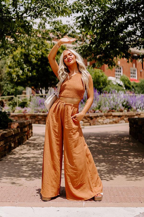 The Freeda Smocked Crop Top Product Image