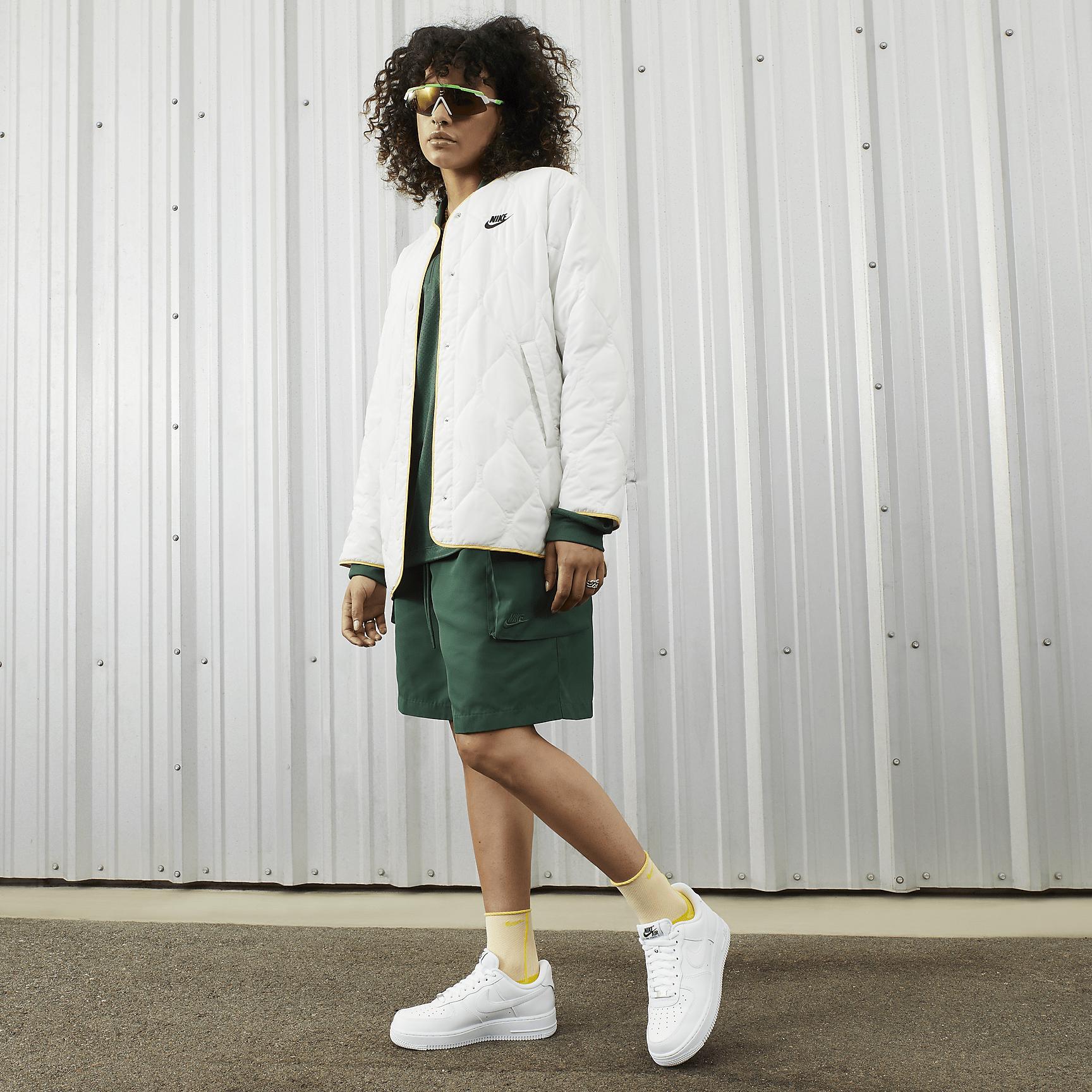 Nike Womens Nike Air Force 1 07 Flyease - Womens Shoes White/White/White Product Image