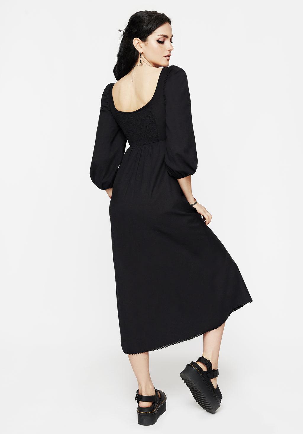 Larissa Hand Embroidered Smocked Midaxi Dress Product Image