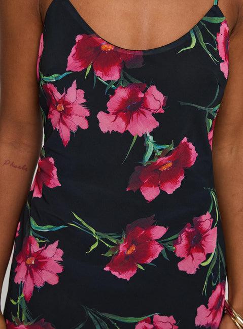 Emorie Bias Cut Maxi Dress Multi Floral Product Image