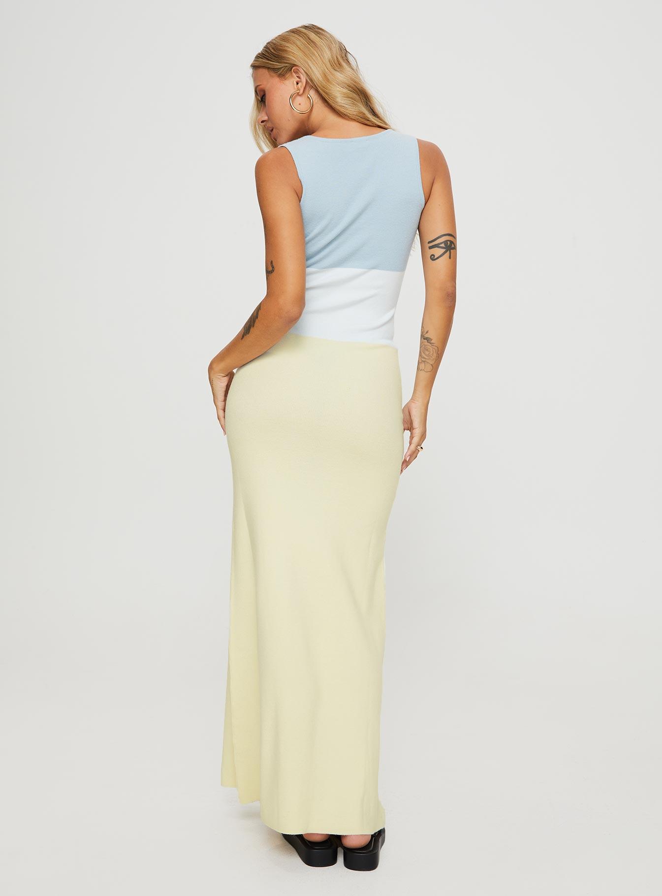 Abyss Knit Maxi Dress Blue / Multi Product Image