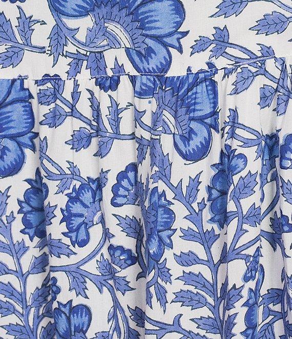 Jude Connally Maddie Garden Floral Print Split V-Neck Short Sleeve Dress Product Image