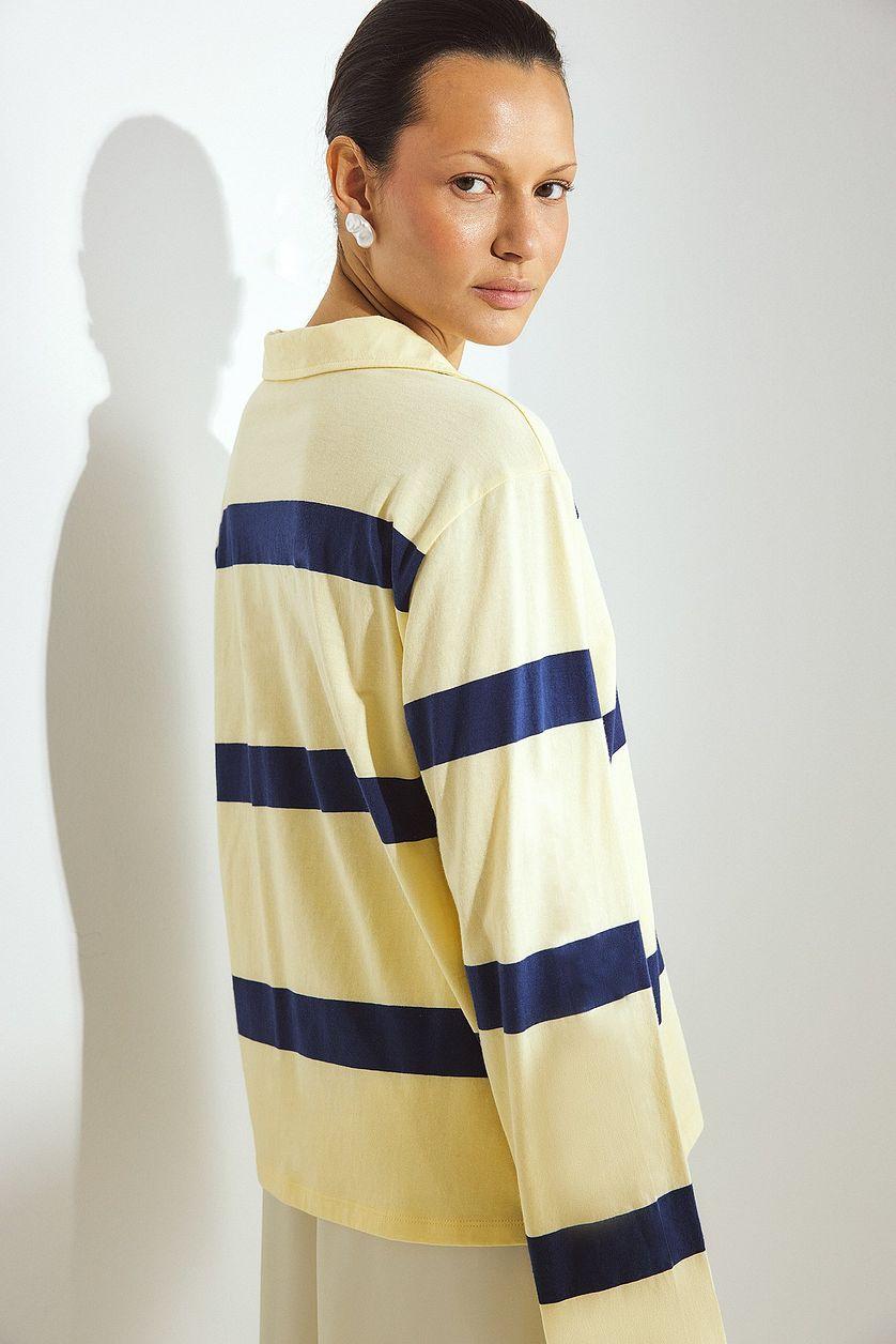 Long Sleeve Polo Shirt Product Image