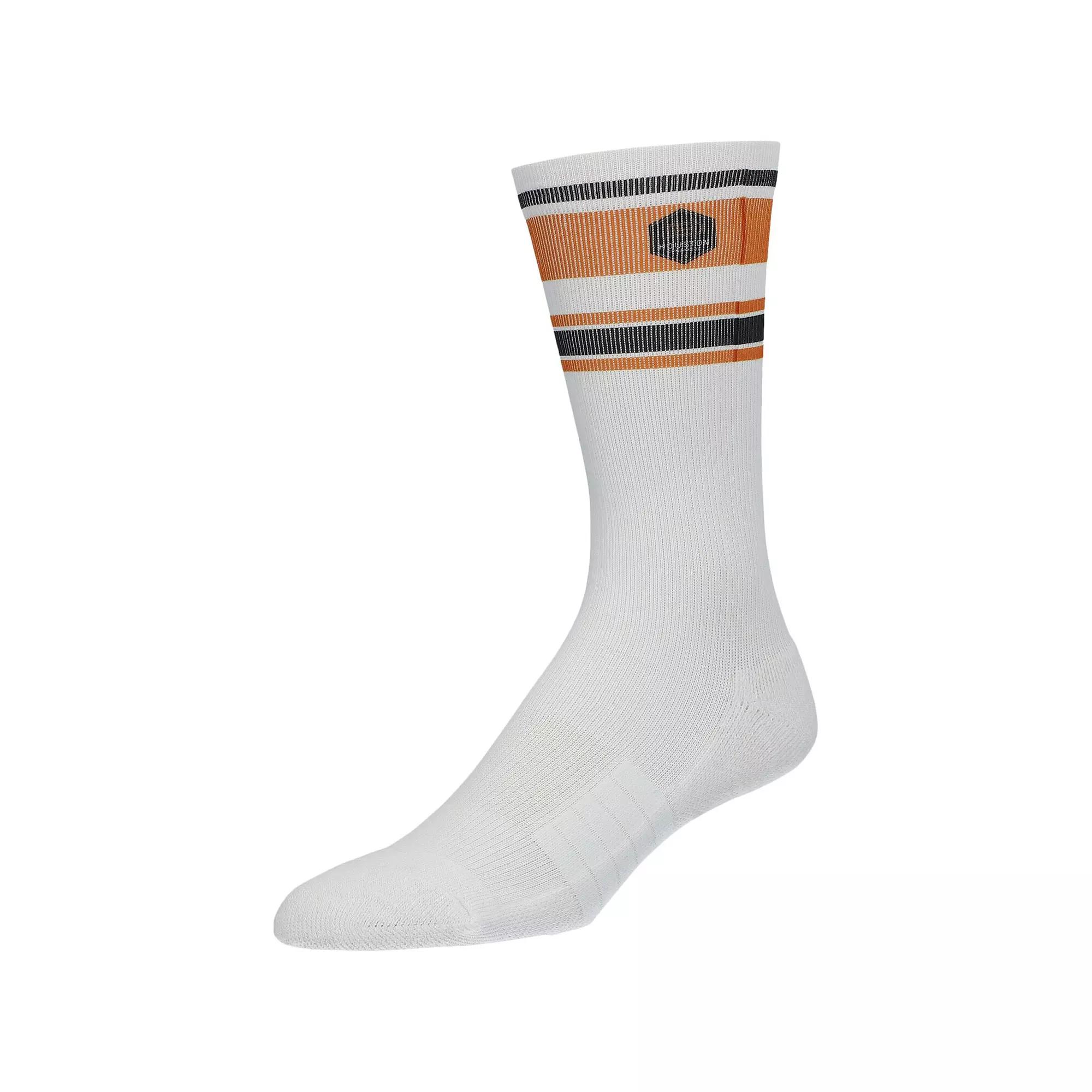 Men's Strideline Houston Dynamo FC Team Premium Retro Socks, Size: Medium/Large, Dyn White Product Image
