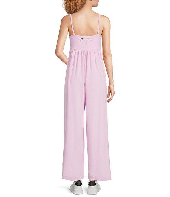 FP Movement Hot Shot Strappy Square Neck Sleeveless Wide Leg Jumpsuit Product Image