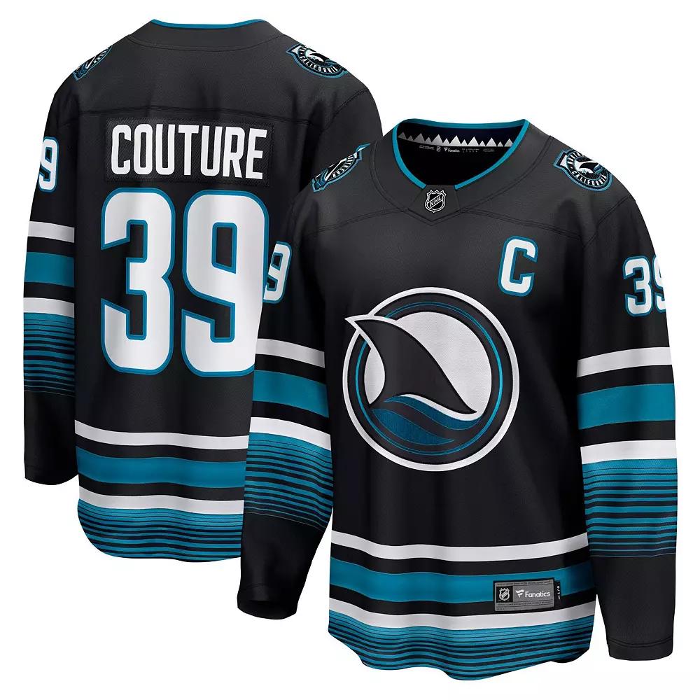 Men's Fanatics Branded Logan Couture Black San Jose Sharks Alternate Premier Breakaway Player Jersey,  Product Image