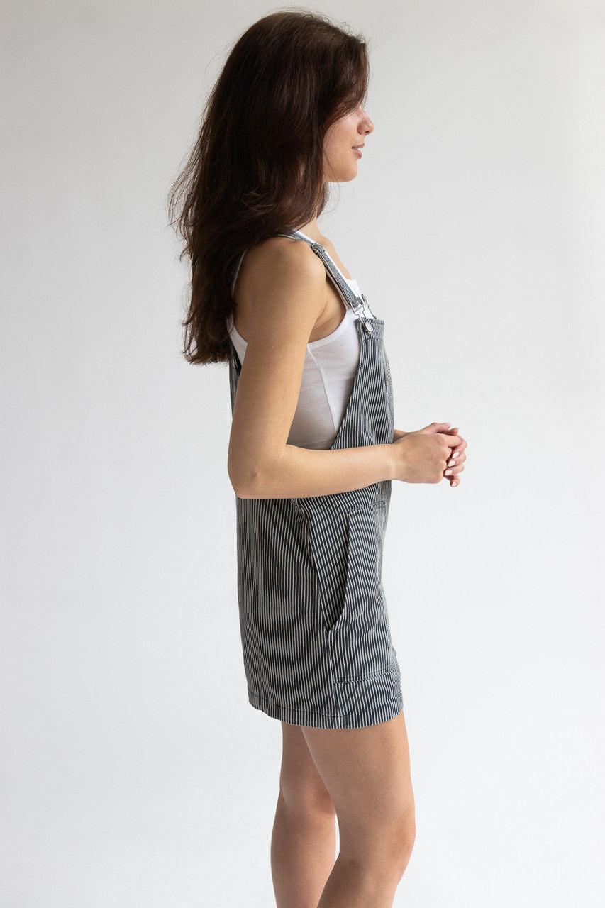 Pinstripe Overalls Product Image
