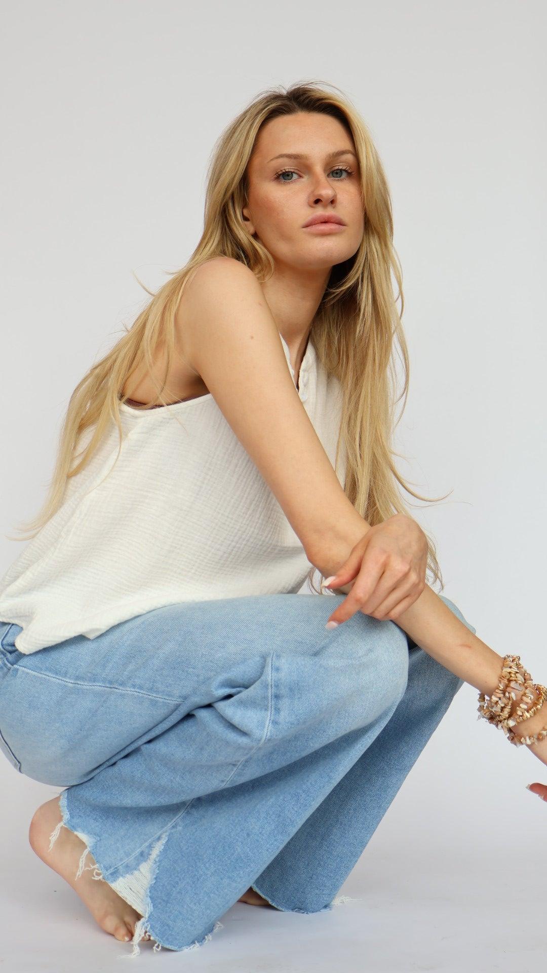 Dear John Denim Raja Sleeveless Blouse Product Image