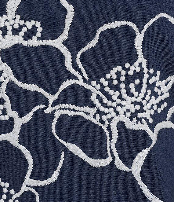 Lilly Pulitzer Ballad Floral Embroidered Crew Neck Long Sleeve Sweatshirt Product Image