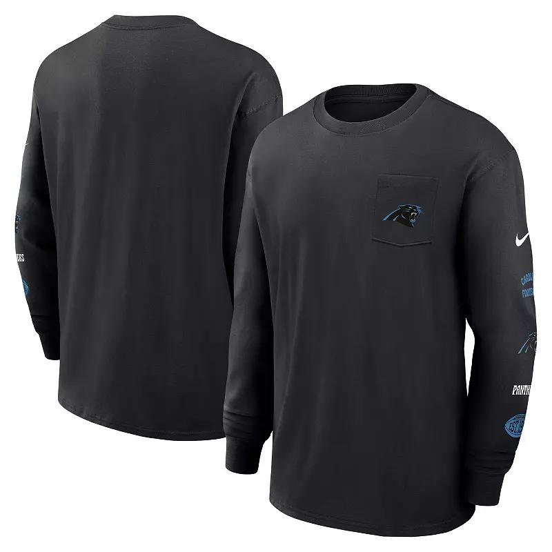 Men's Nike Royal Buffalo Bills Rewind Heavy Max 90 Pocket Long Sleeve T-Shirt,  Product Image