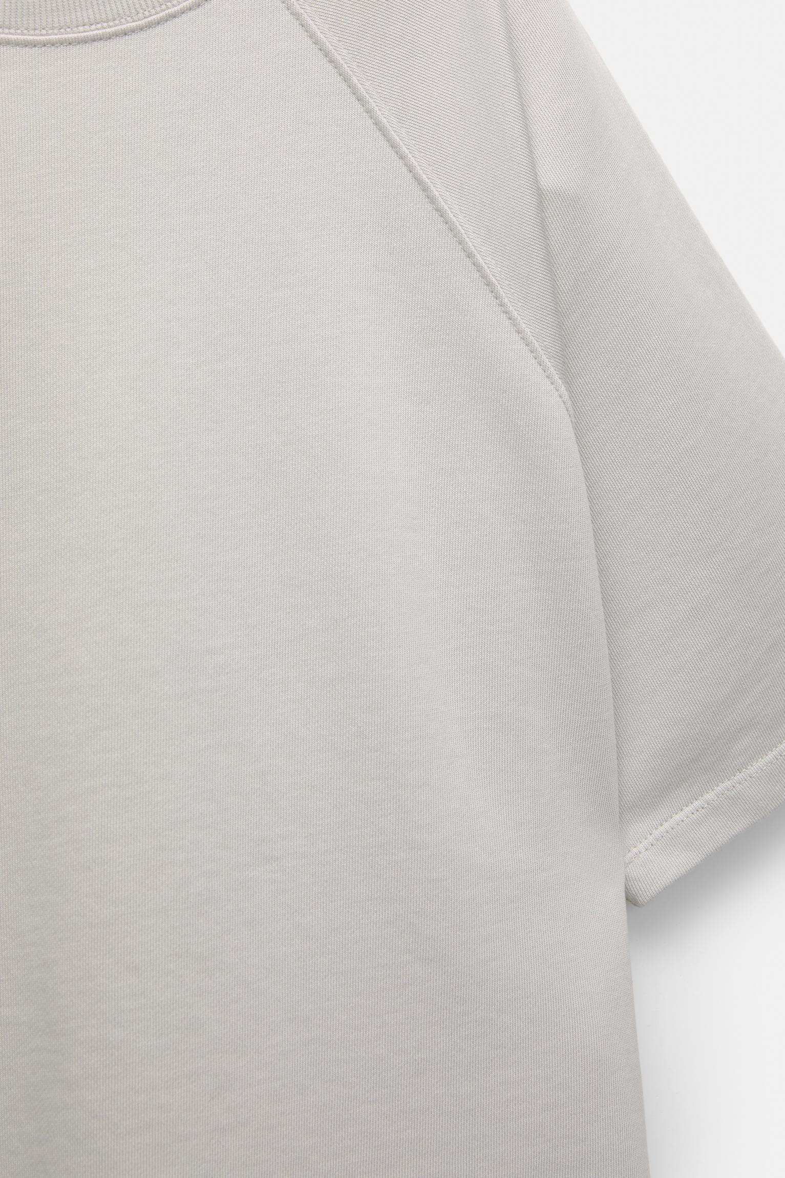 Short raglan sleeve sweatshirt Product Image