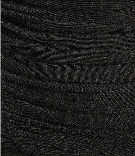 GB Social Jersey Ruched Strapless Scarf Mini Dress Product Image