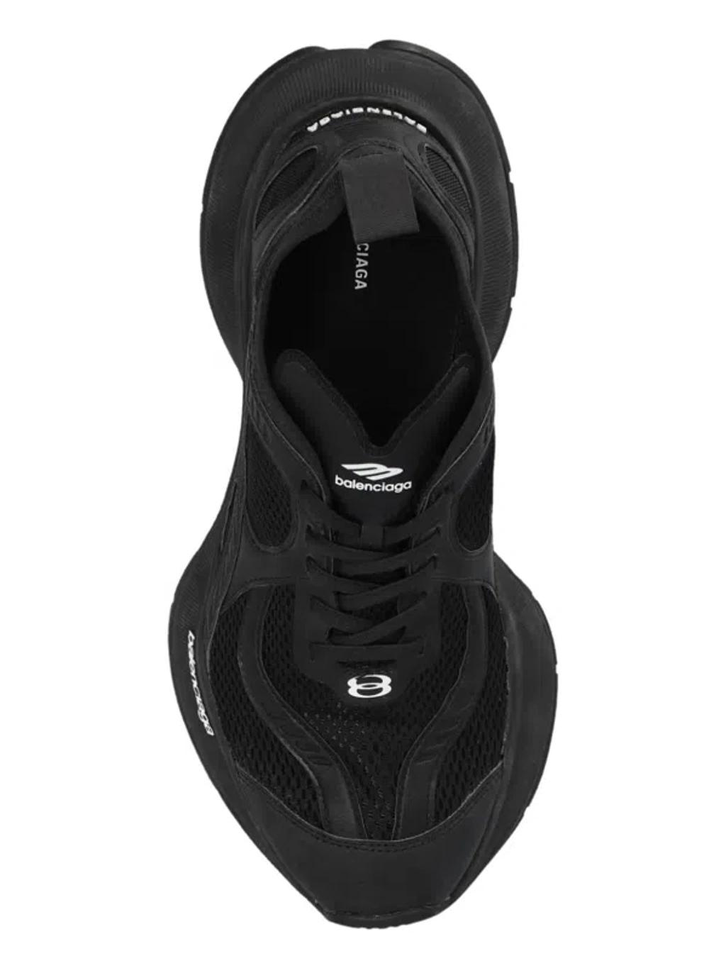 BALENCIAGA Black Mesh And Rubber Circuit Sneakers Product Image