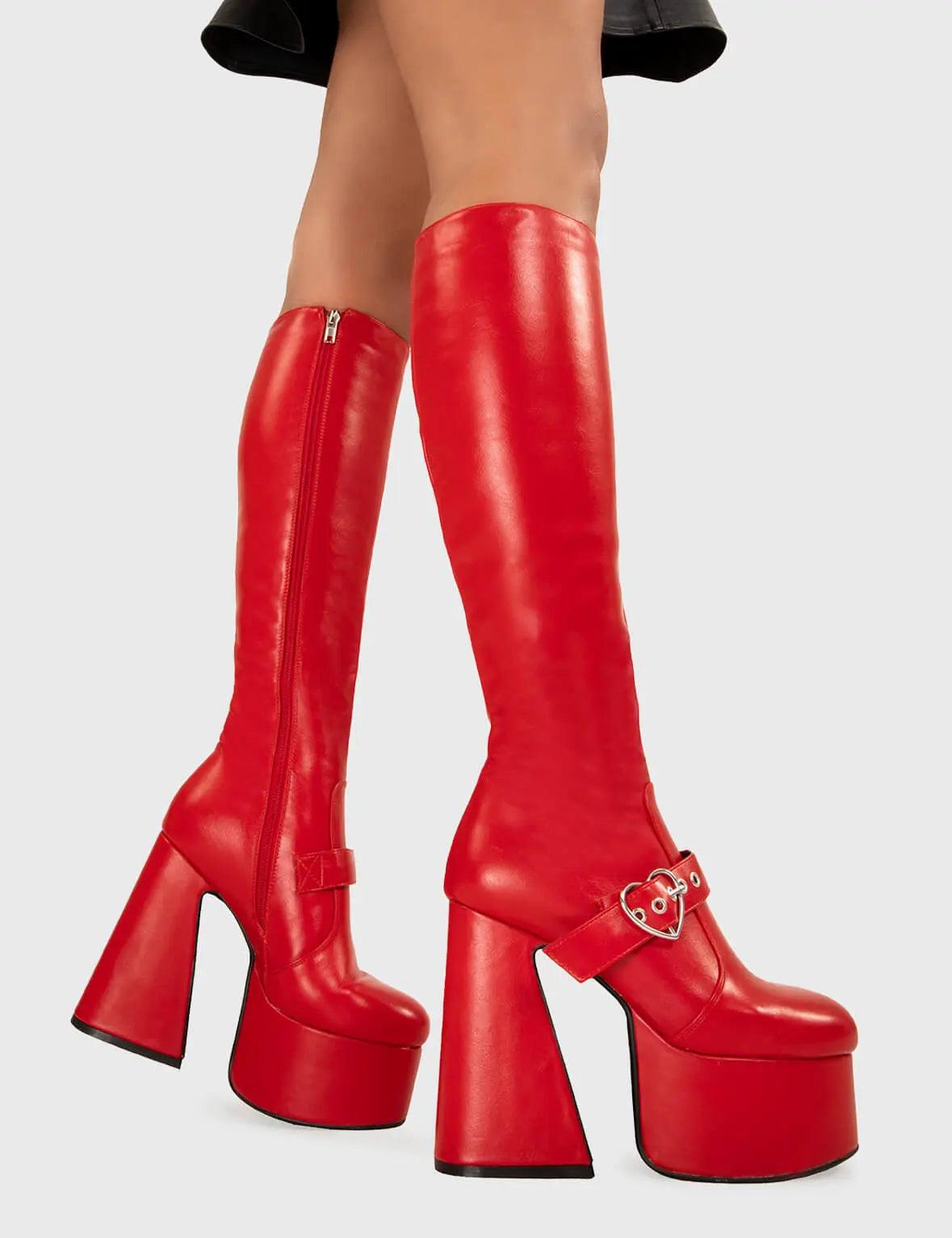 Walk With Love Platform Knee High Boots Product Image