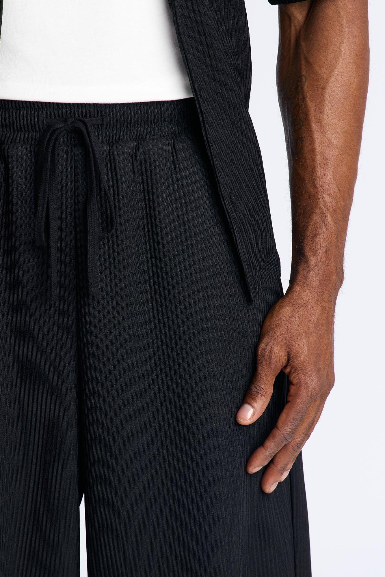 Show Up Short Sleeve Cuban Shirt - Black Product Image