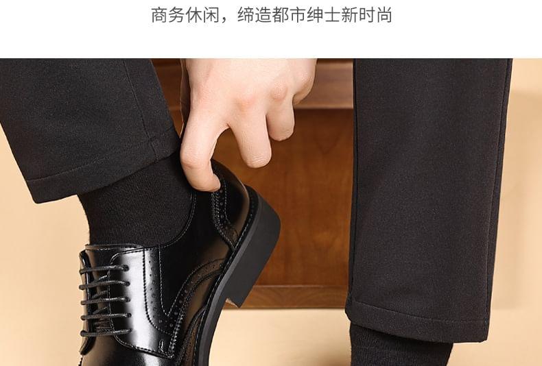 Lace-Up Wingtip Brogue Derby Shoes Product Image