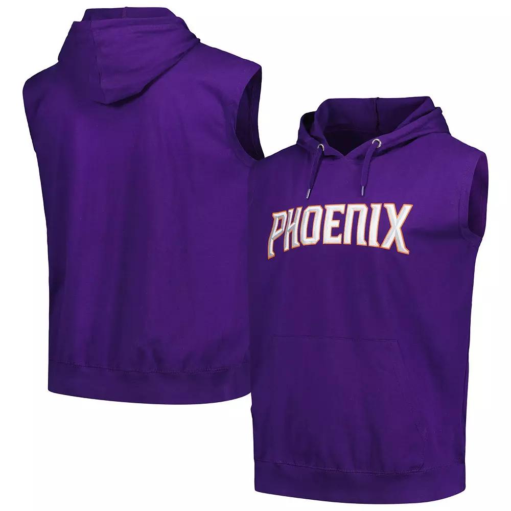 Mens Fanatics Branded Purple Phoenix Suns Jersey Muscle Pullover Hoodie Product Image