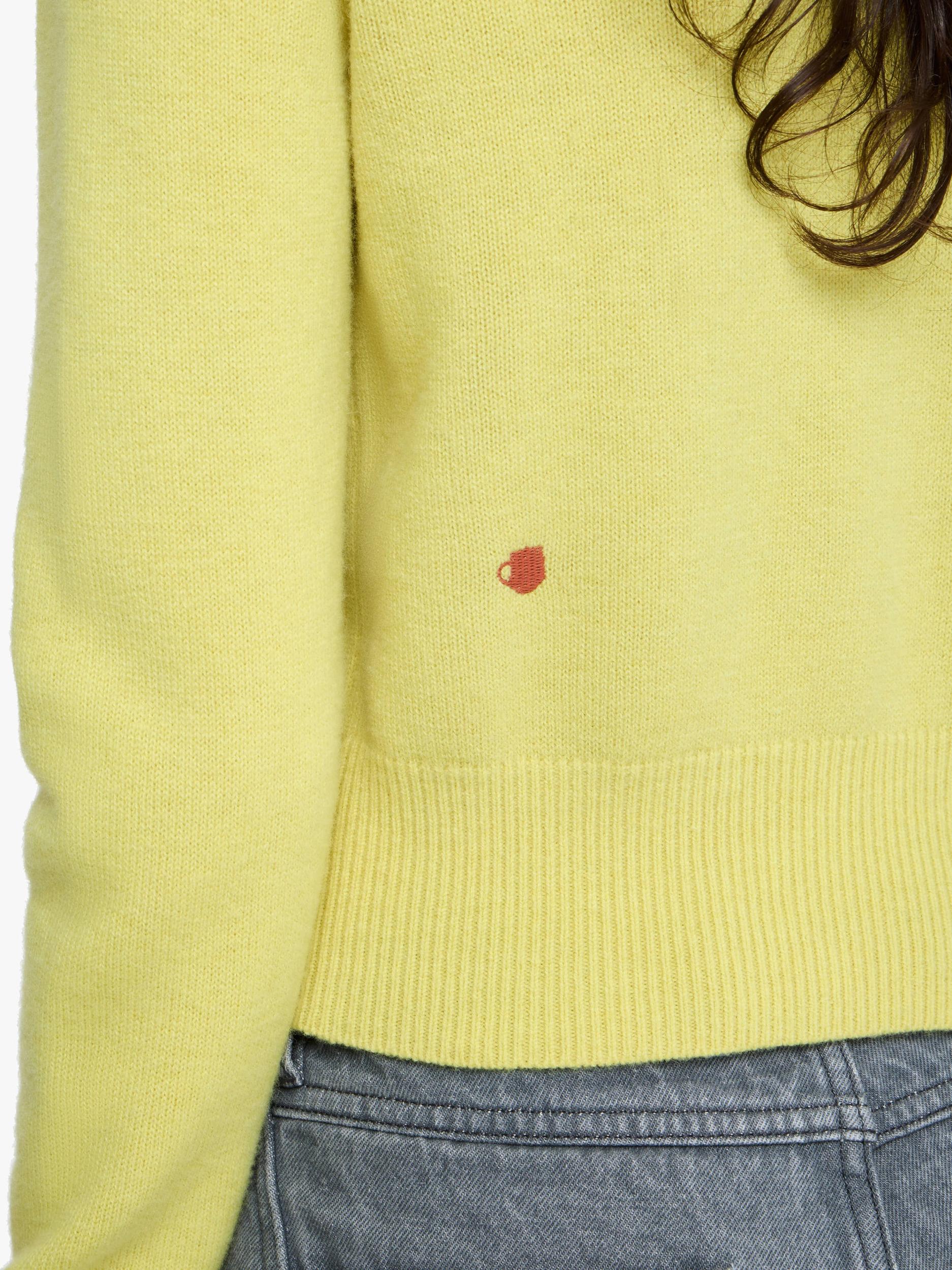 CONTRAST EMBROIDERY CARDIGAN Product Image