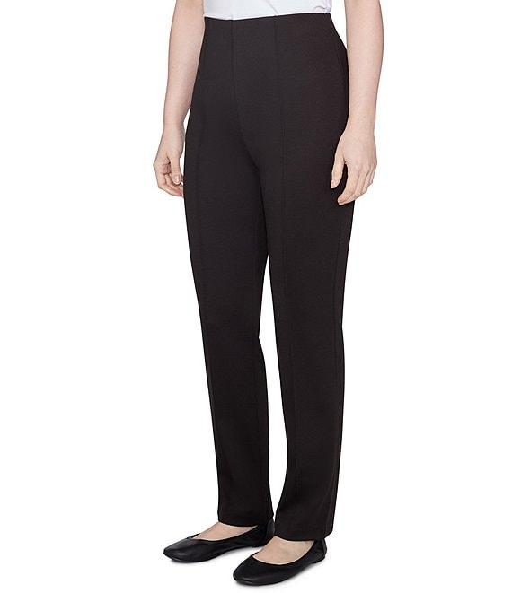 Ruby Rd. Petite Size Ponte Knit Pintuck Pull-On Pants Product Image