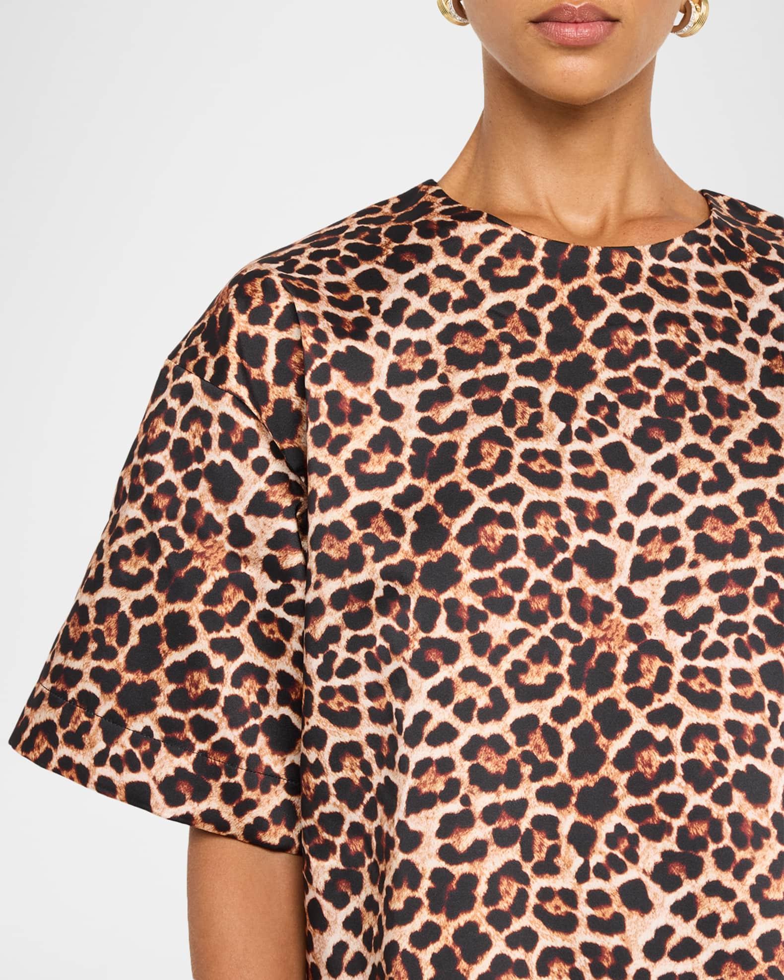 Leopard-Print T-Shirt Dress Product Image