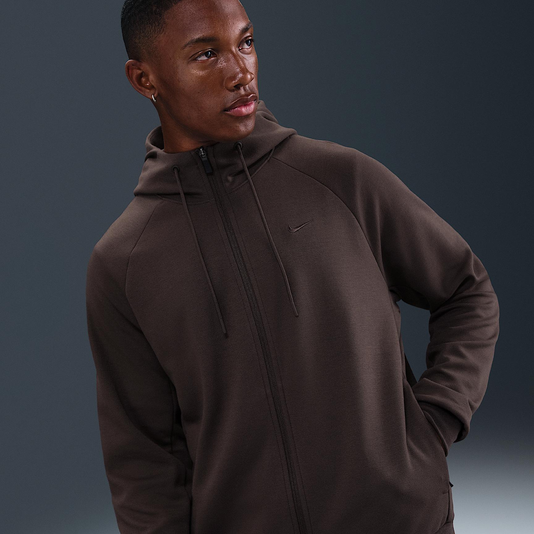 Nike Mens Primary Fleece Dri-FIT UV Full-Zip Performance Hoodie | FZ0967-237 Product Image