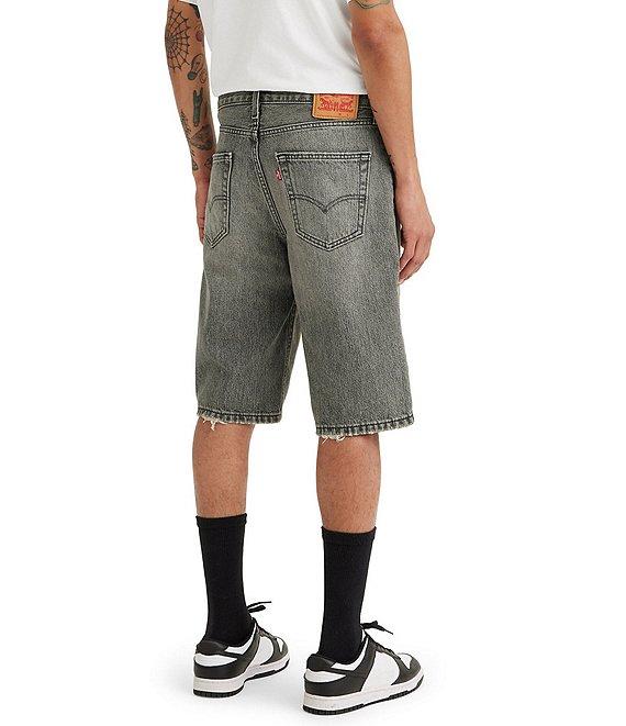 Levi's® 469 Loose Fit 12#double; Inseam Mid Rise Denim Shorts Product Image