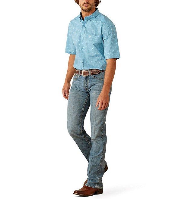 Ariat Guy Classic Fit Short Sleeve Printed Woven Shirt Product Image