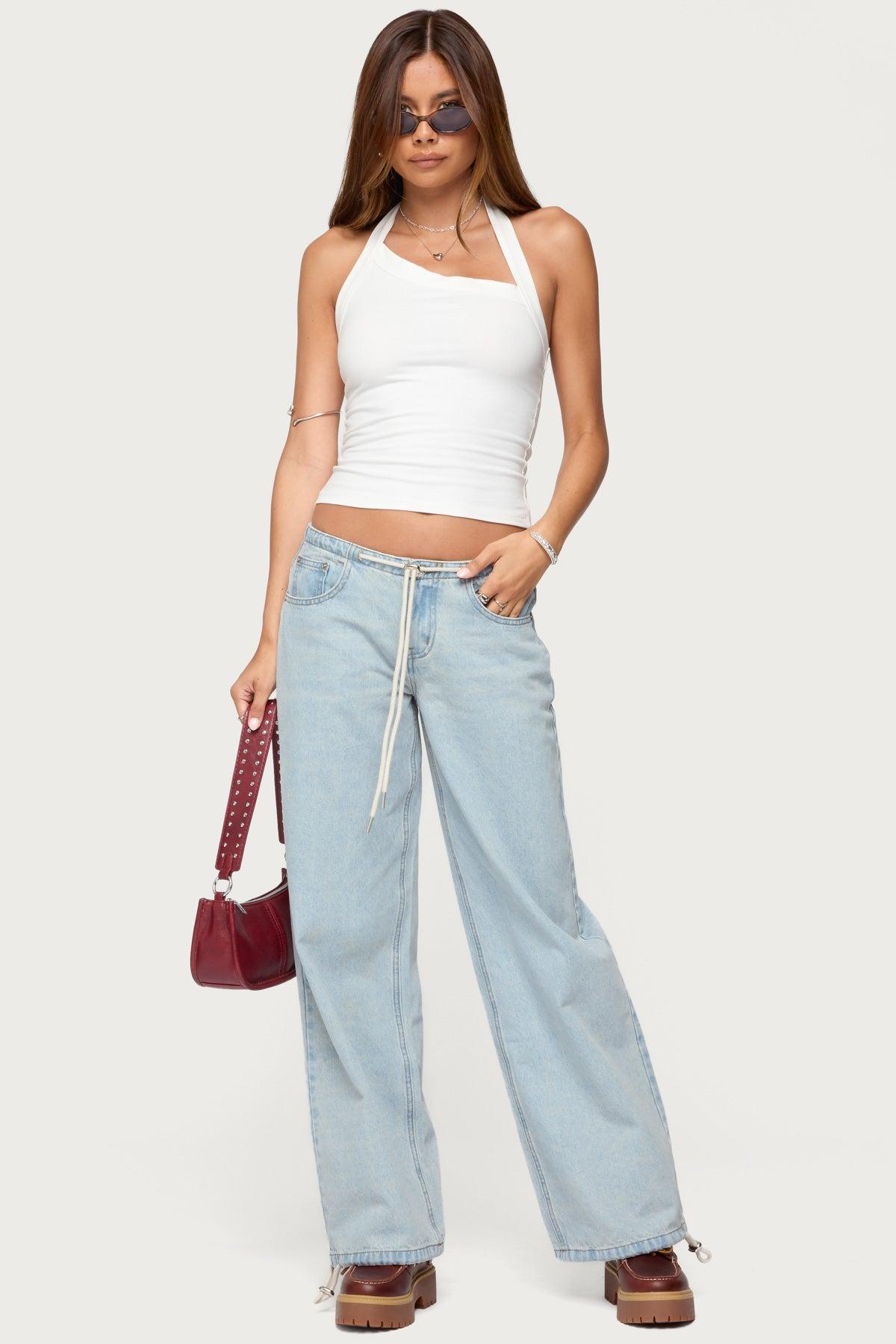 Kylan Asymmetric Halter Top Product Image