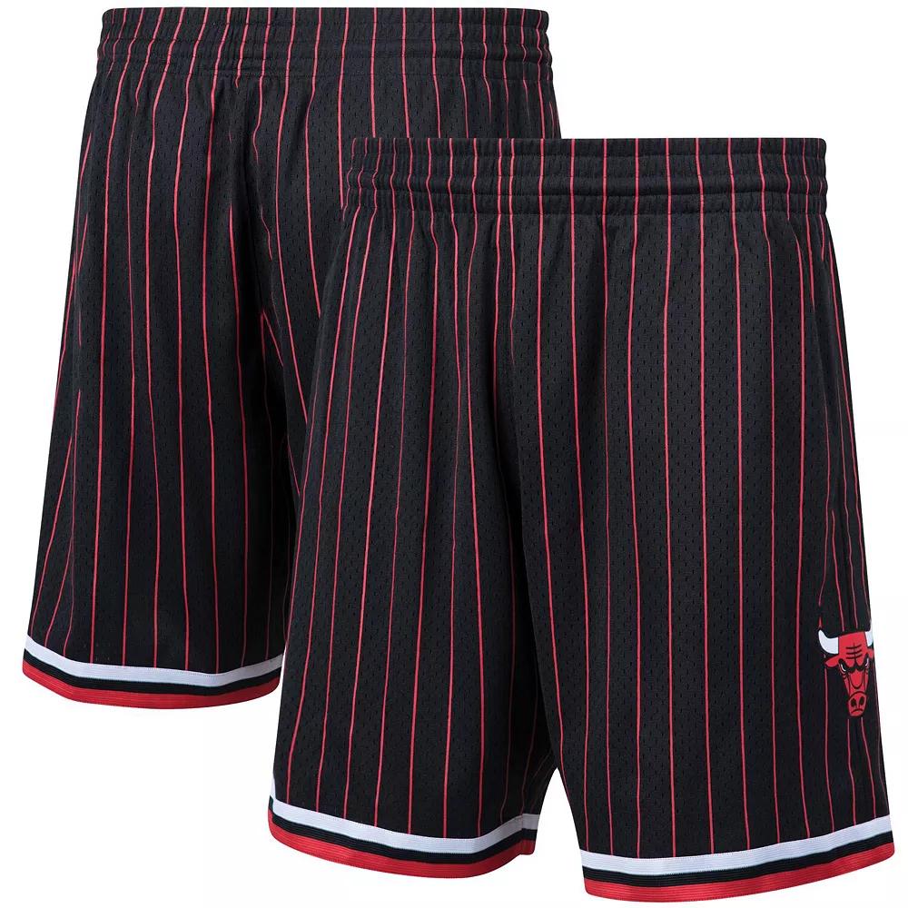 Mens Mitchell & Ness Chicago Bulls Hardwood Classics Primary Logo Swingman Shorts Product Image
