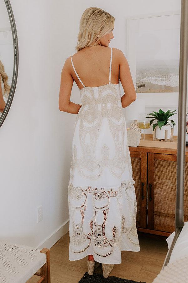Cue The Boho Crochet Maxi Dress Product Image