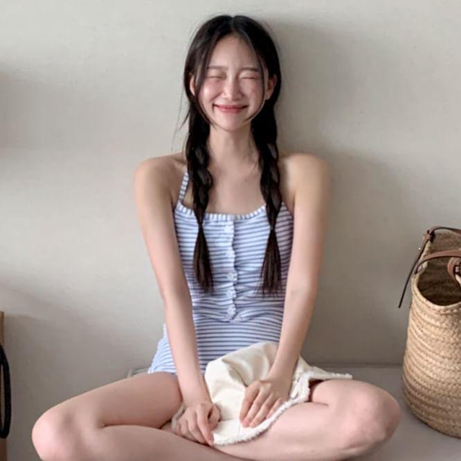 Striped Tankini Set Product Image