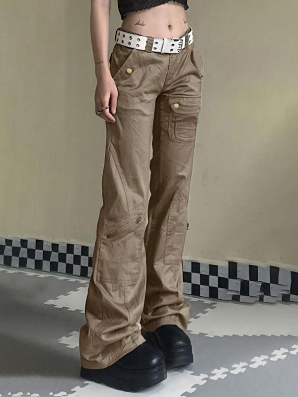 Vintage Multiple Pocket Dangle Cargo Slim Jeans Product Image