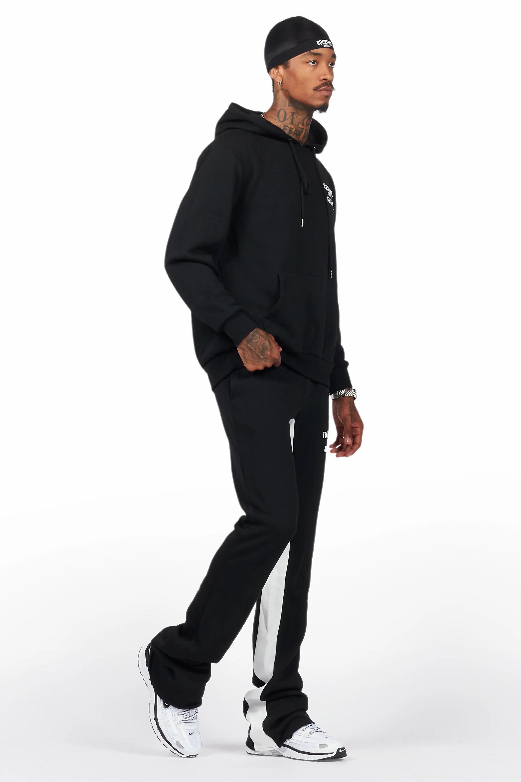Briggs Black Hoodie/Baggy Fit Pant Set Male Product Image