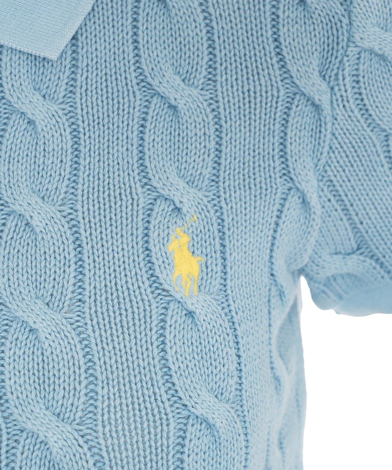 Cable knit polo Product Image