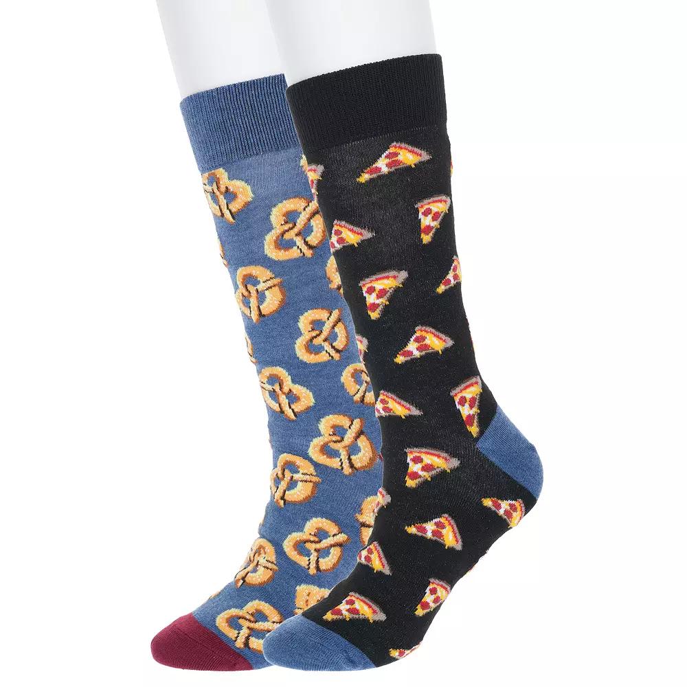 Men's Twisted Toes Novelty Socks, Snack Attack Product Image