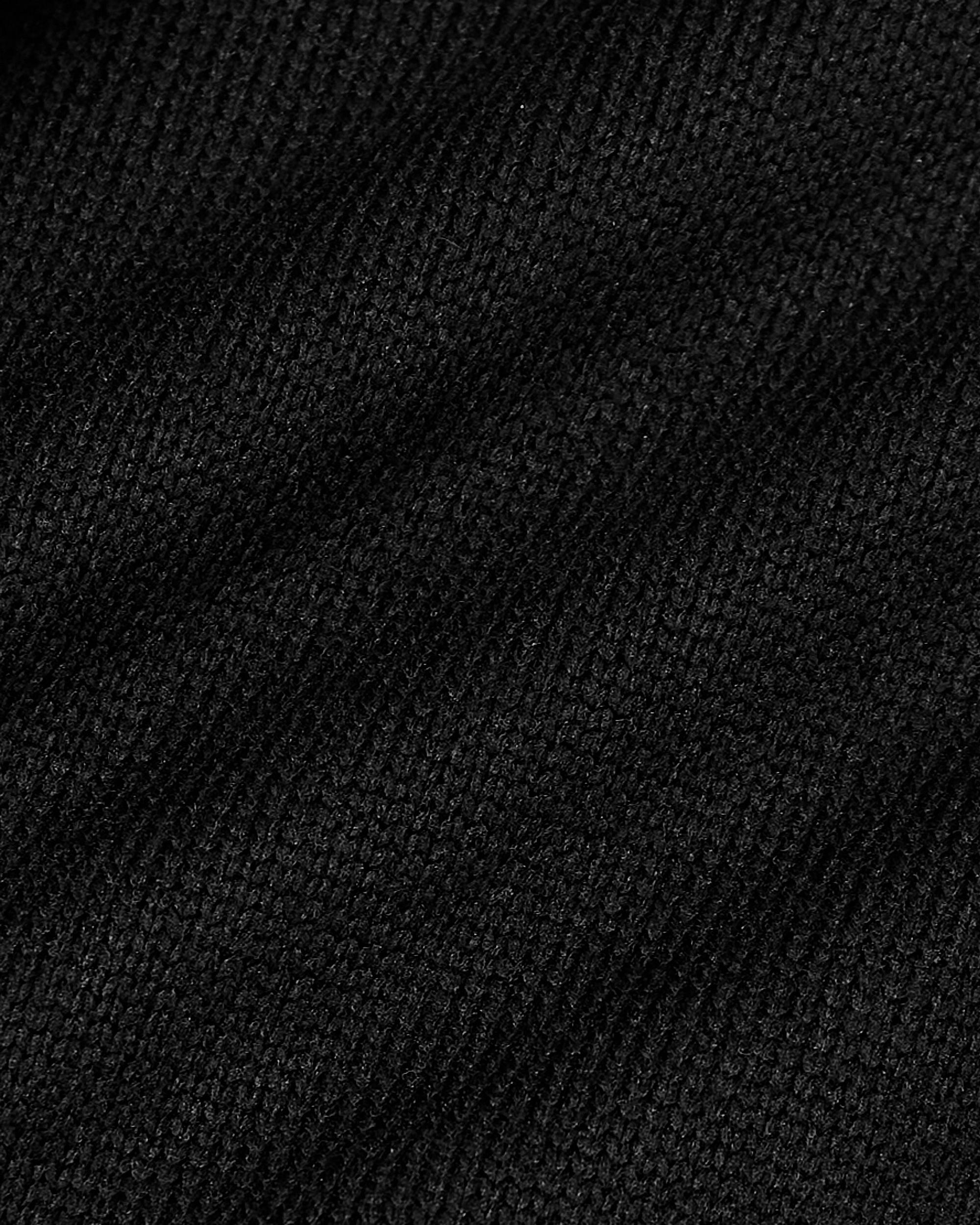 Black Sweater Fleece Jacket Product Image