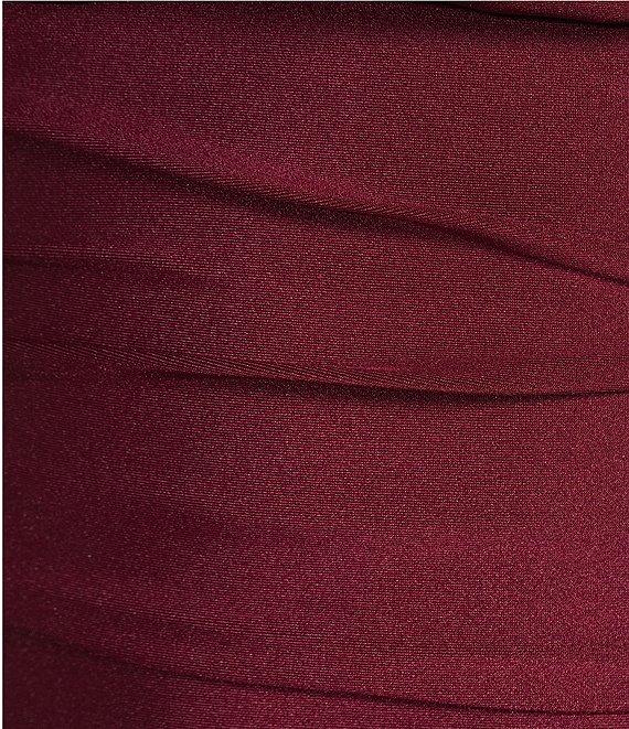 B. Darlin Off The Shoulder Spaghetti Strap Shirred Bodycon Dress Product Image