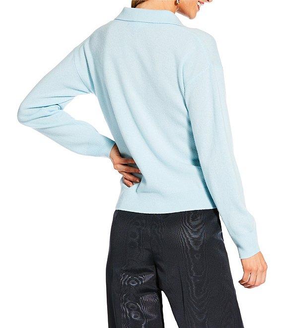 Antonio Melani x The Nat Note Maddie Henley Johnny Collar Long Sleeve Cashmere Sweater Product Image