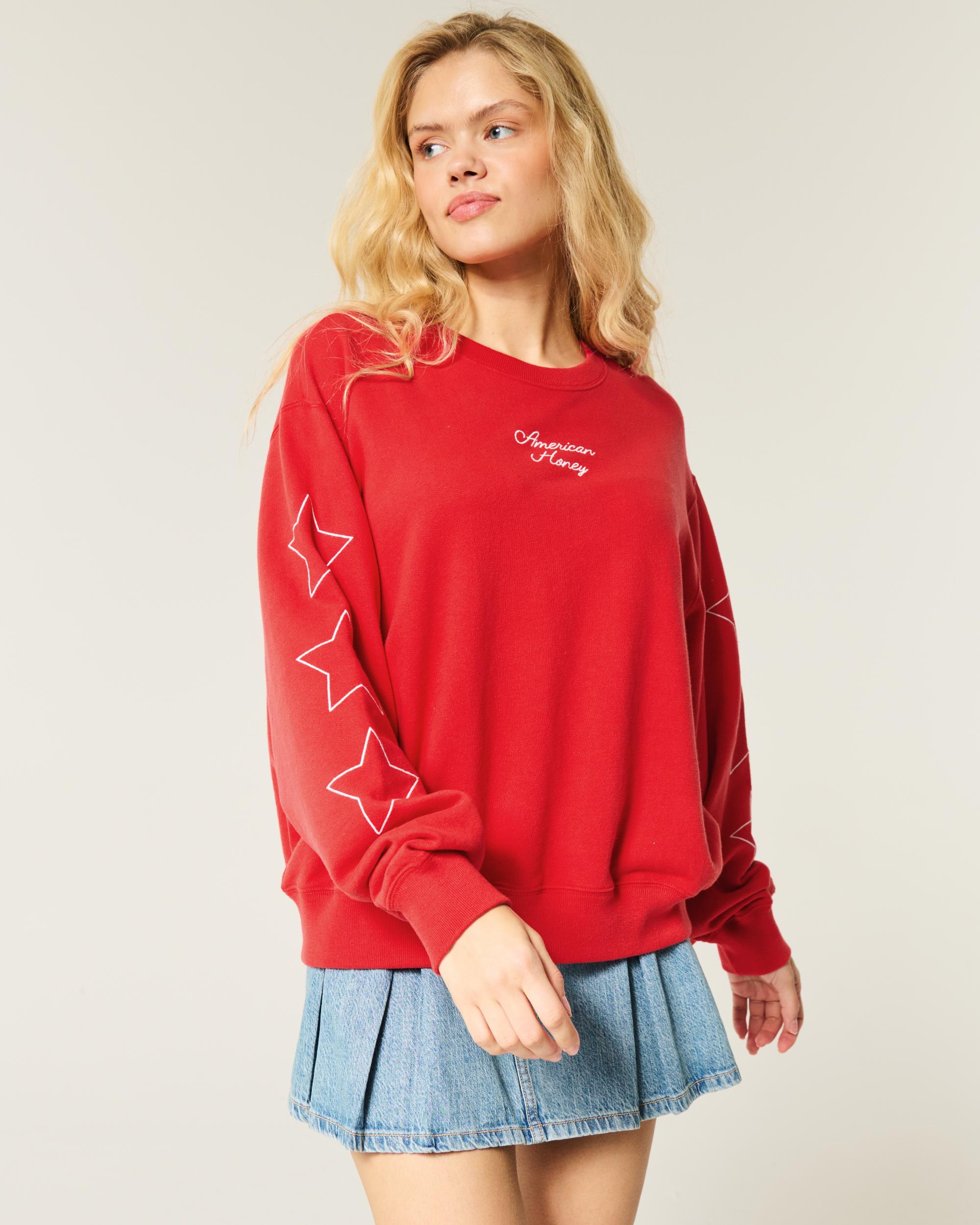 Easy American Honey Graphic Crew Sweatshirt Product Image