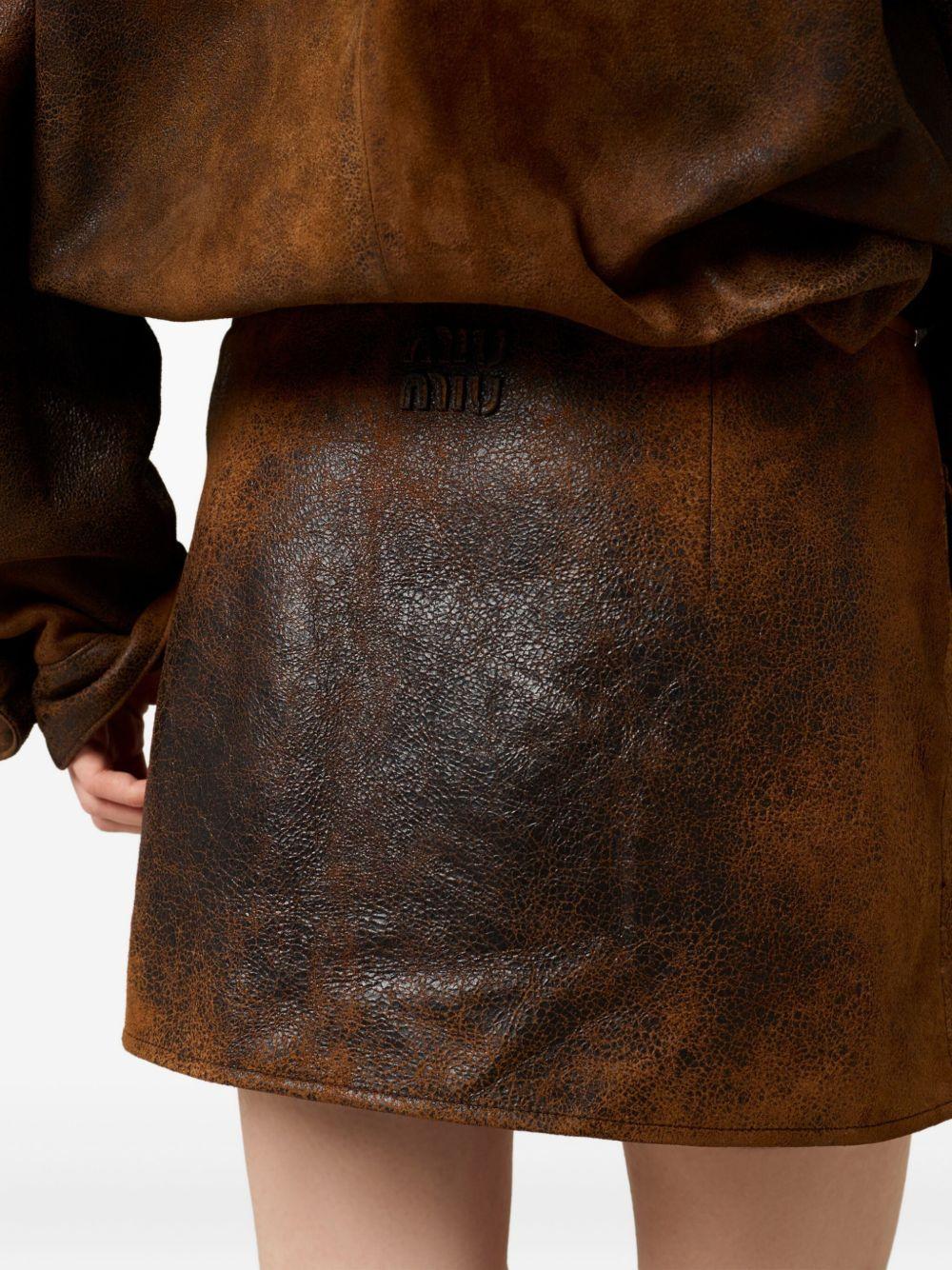 flap-pocket mini skirt Product Image