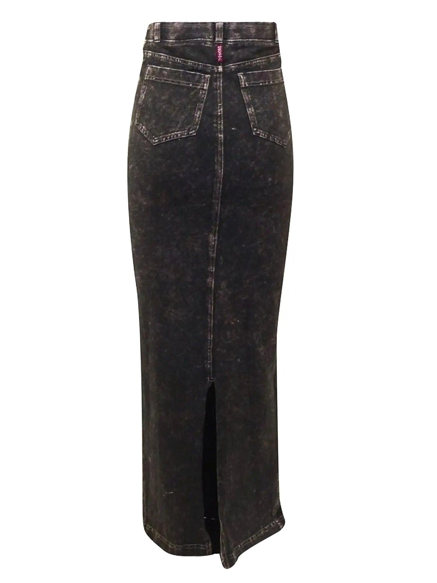 Hard Tail Long Pocket Slit Skirt WJ-111 Product Image