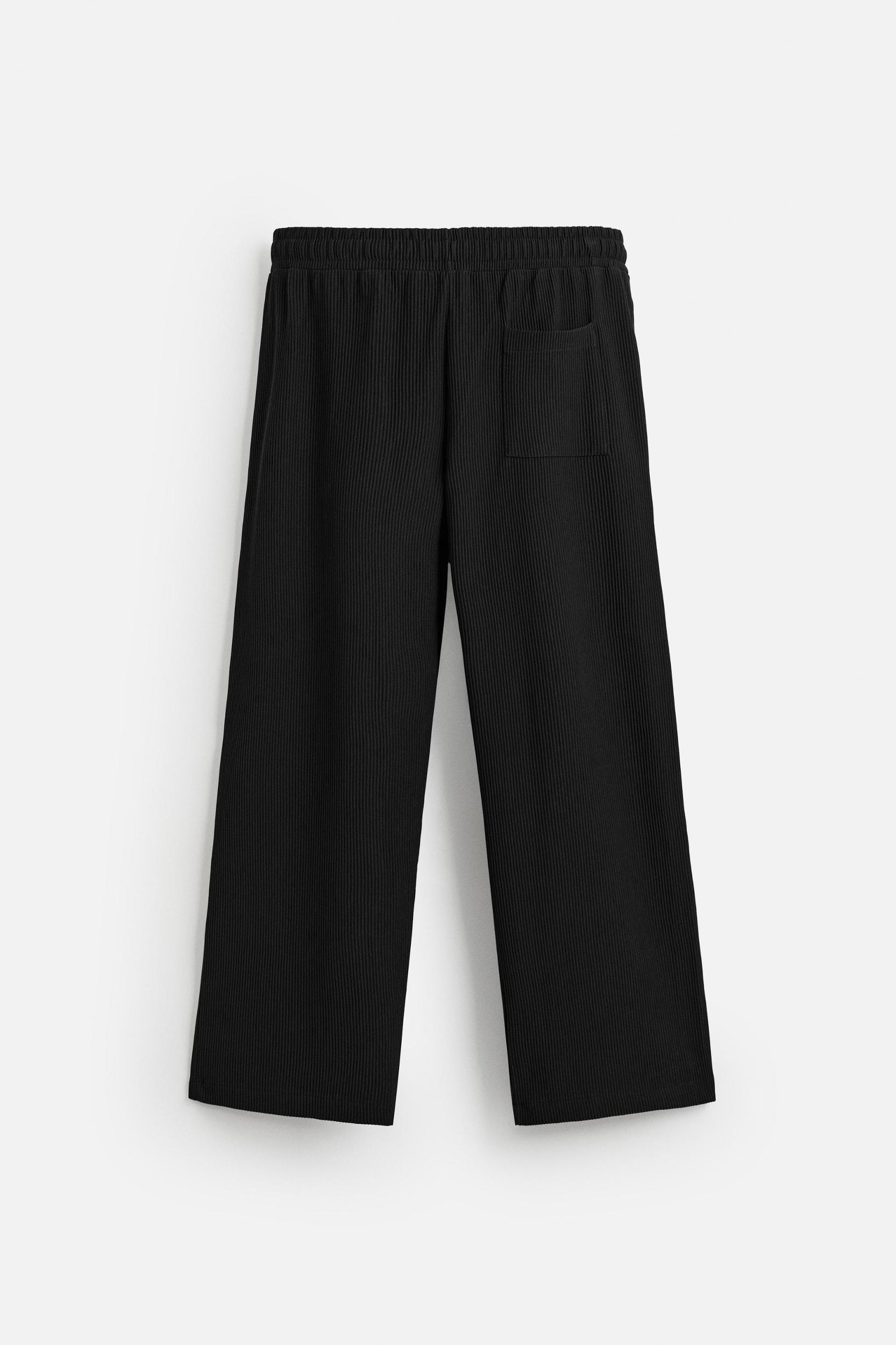 VERTICAL TEXTURED JOGGER PANTS Product Image