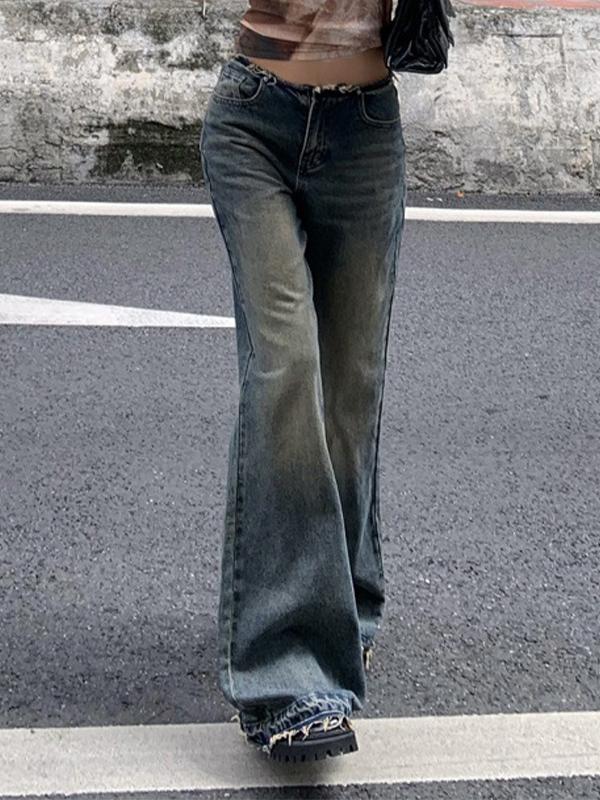 Vintage Burr Low Waist Flare Jeans Product Image
