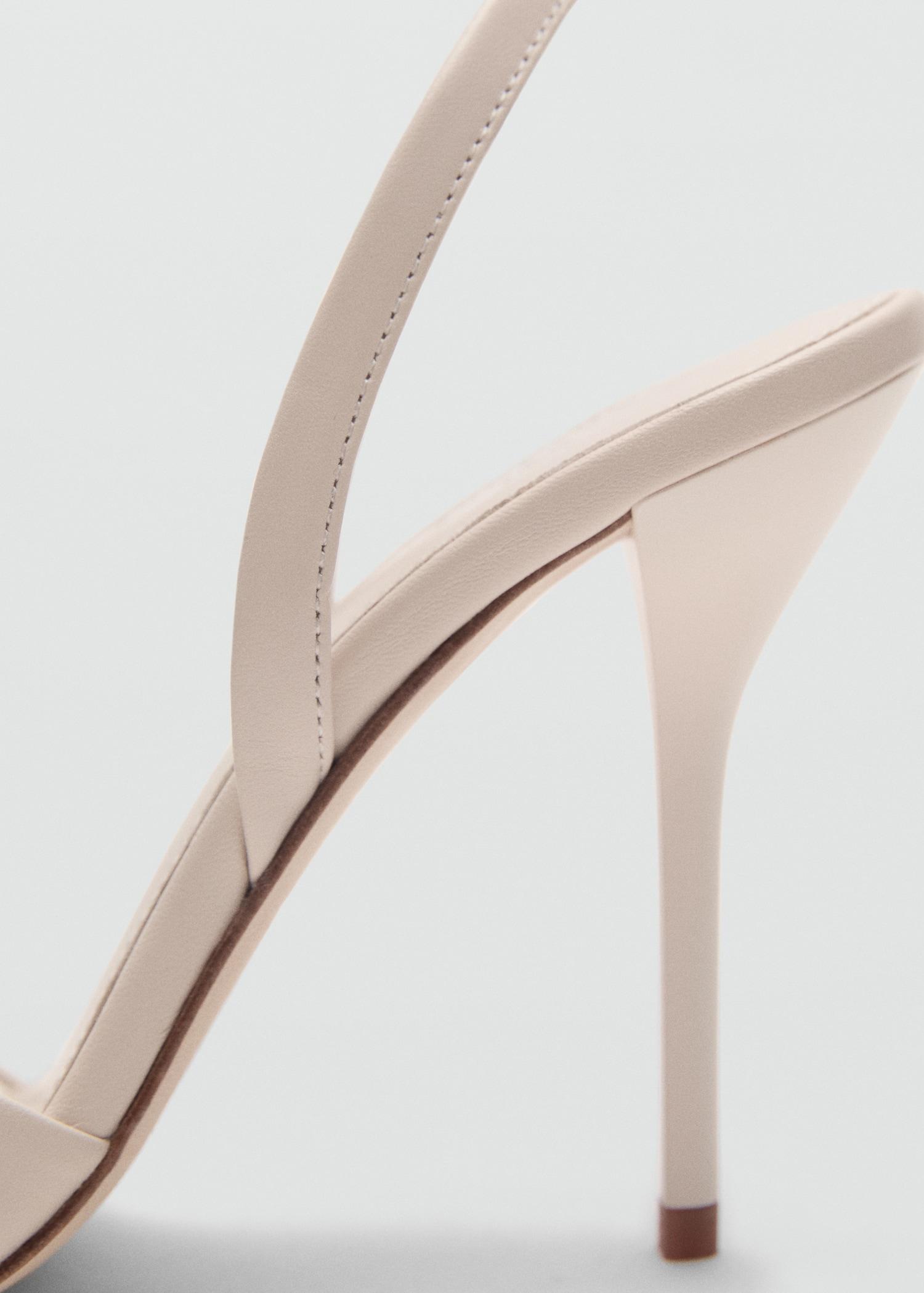 Leather sandals with contrasting heels - Women | MANGO USA Product Image