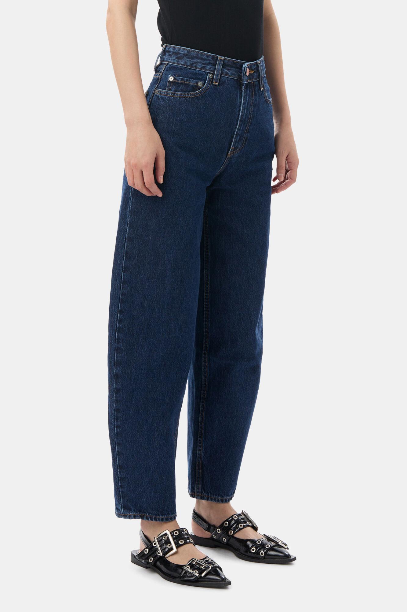 Dark Blue Stone Stary Jeans Product Image