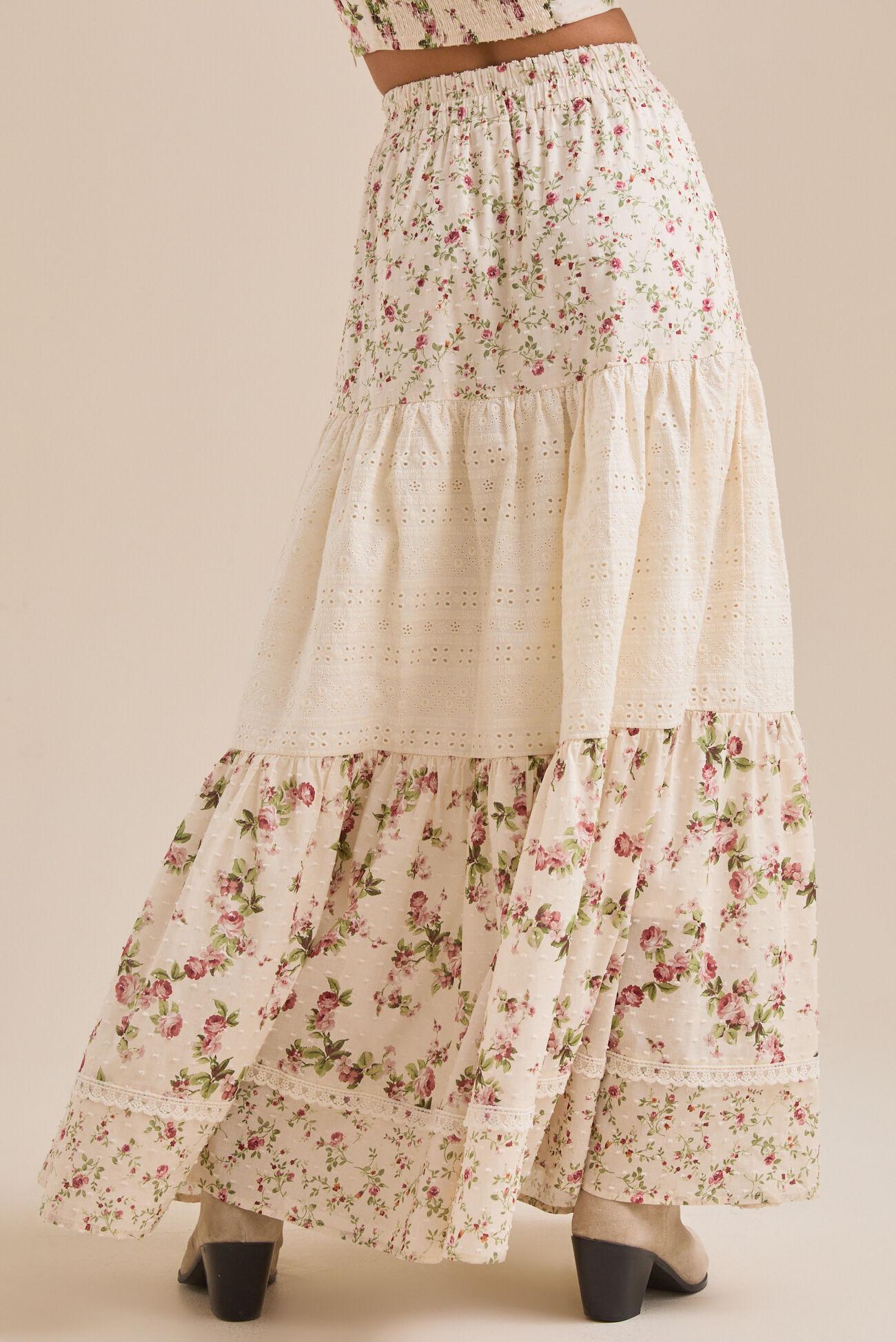 Kairo Floral Midi Skirt Product Image
