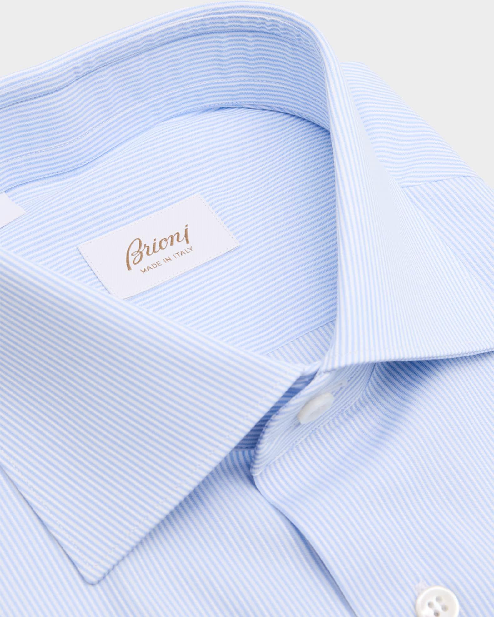 Men's Cotton Narrow Stripe Dress Shirt Product Image