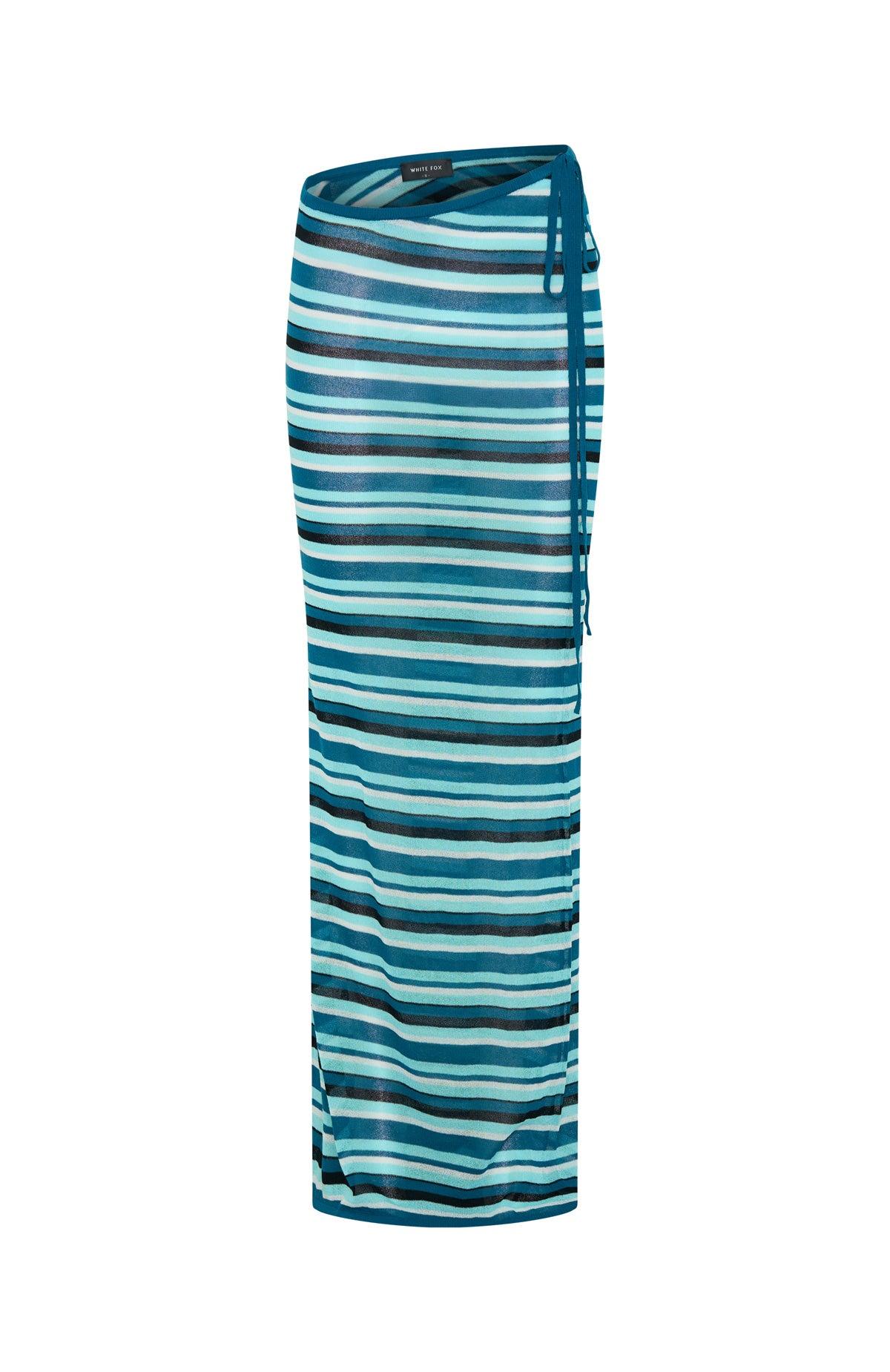 Some Where Beyond Knit Maxi Skirt Blue Horizon Product Image