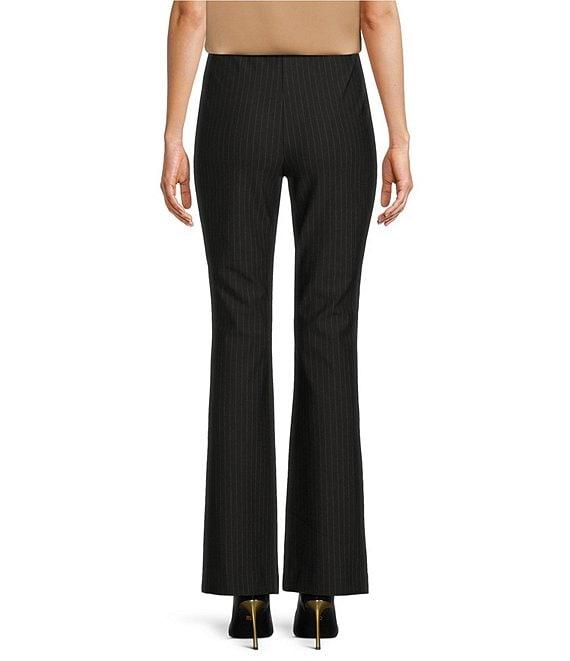 DKNY by Donna Karan Pinstripe Ponte Flat Front Pull-On Pants Product Image
