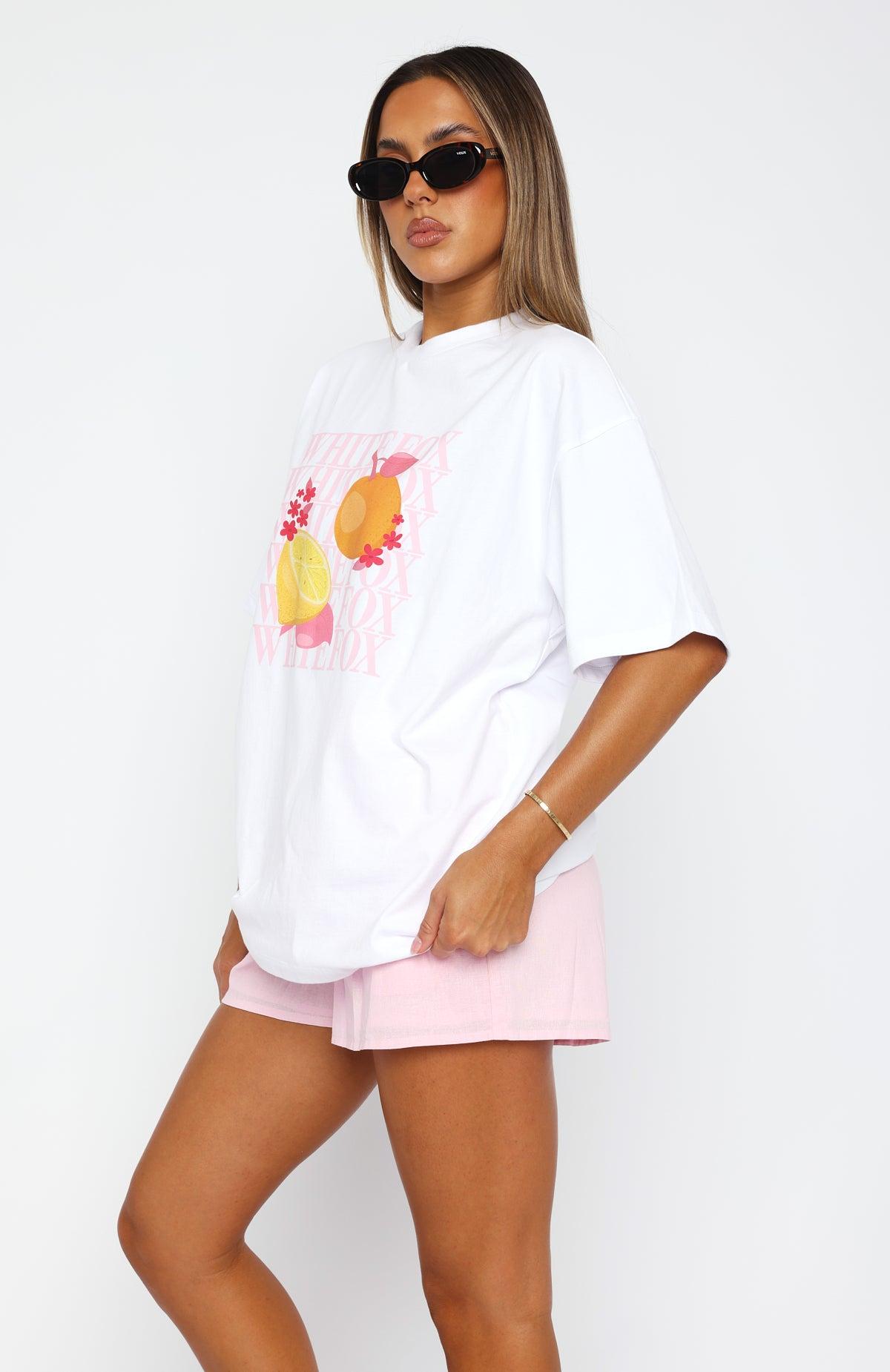Oh So Sweet Oversized Tee White Product Image